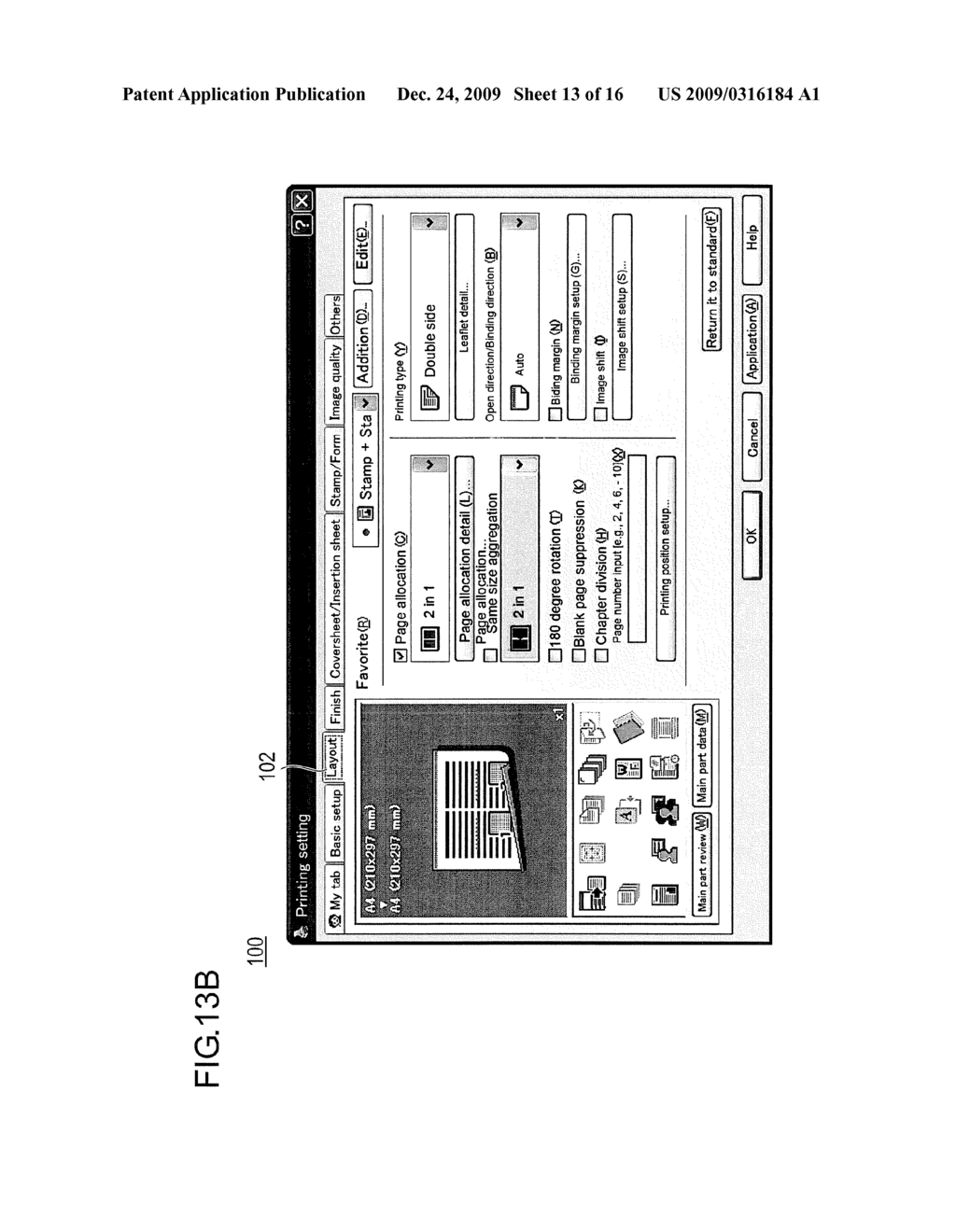 Printing condition setting apparatus, printing condition setting method, and computer readable recording medium stored with printing condition setting program - diagram, schematic, and image 14