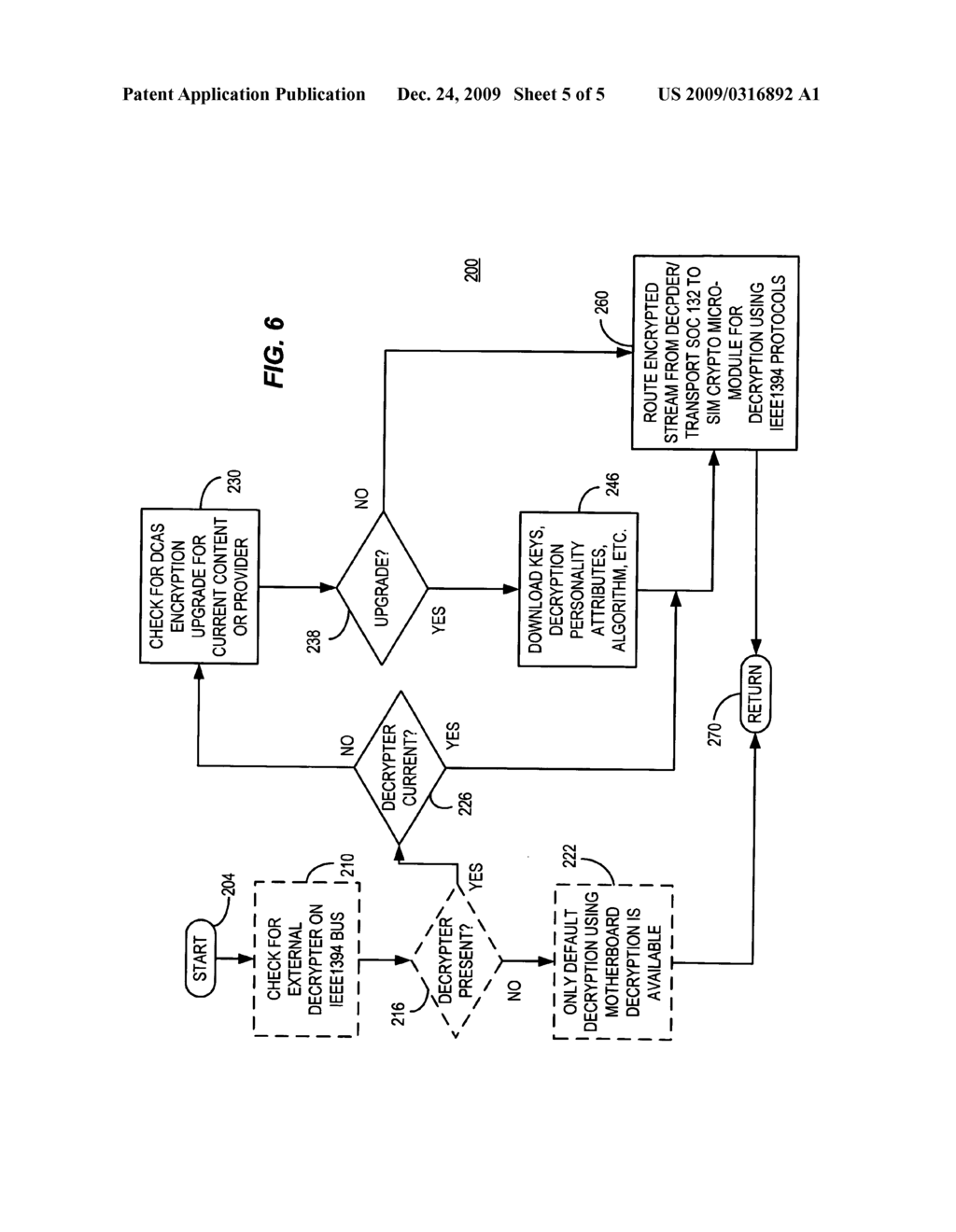 Crypto micro-module using IEEE 1394 for stream descrambling - diagram, schematic, and image 06