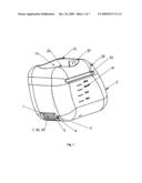 DOSING DEVICE COMPRISING A MONOLITHIC, RESILIENT ROLL diagram and image