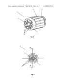 DOSING DEVICE COMPRISING A MONOLITHIC, RESILIENT ROLL diagram and image