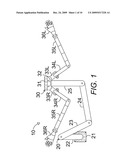 RETRACTABLE CRANE BUILT INTO HYBRID TRAILER LOAD BED diagram and image