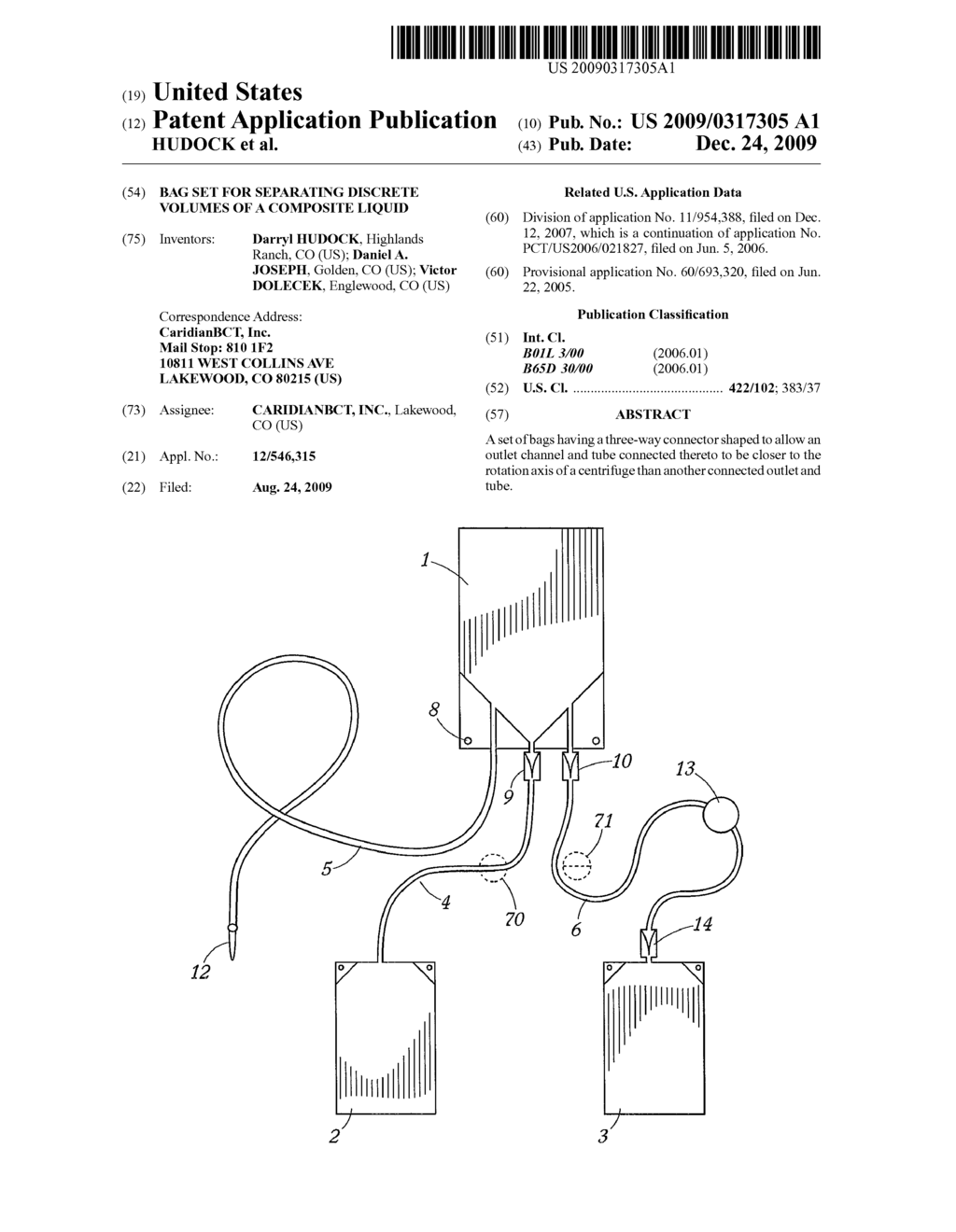 Bag Set for Separating Discrete Volumes of A Composite Liquid - diagram, schematic, and image 01