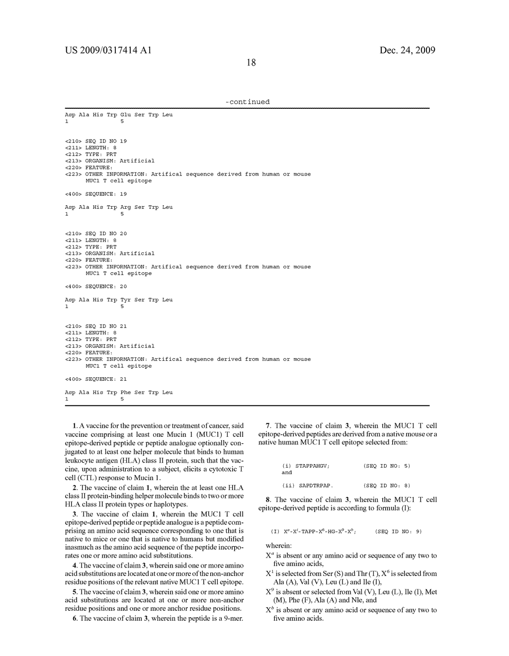 CANCER VACCINE COMPRISING A MUCIN 1 (MUC1) T CELL EPITOPE-DERIVED PEPTIDE - diagram, schematic, and image 25