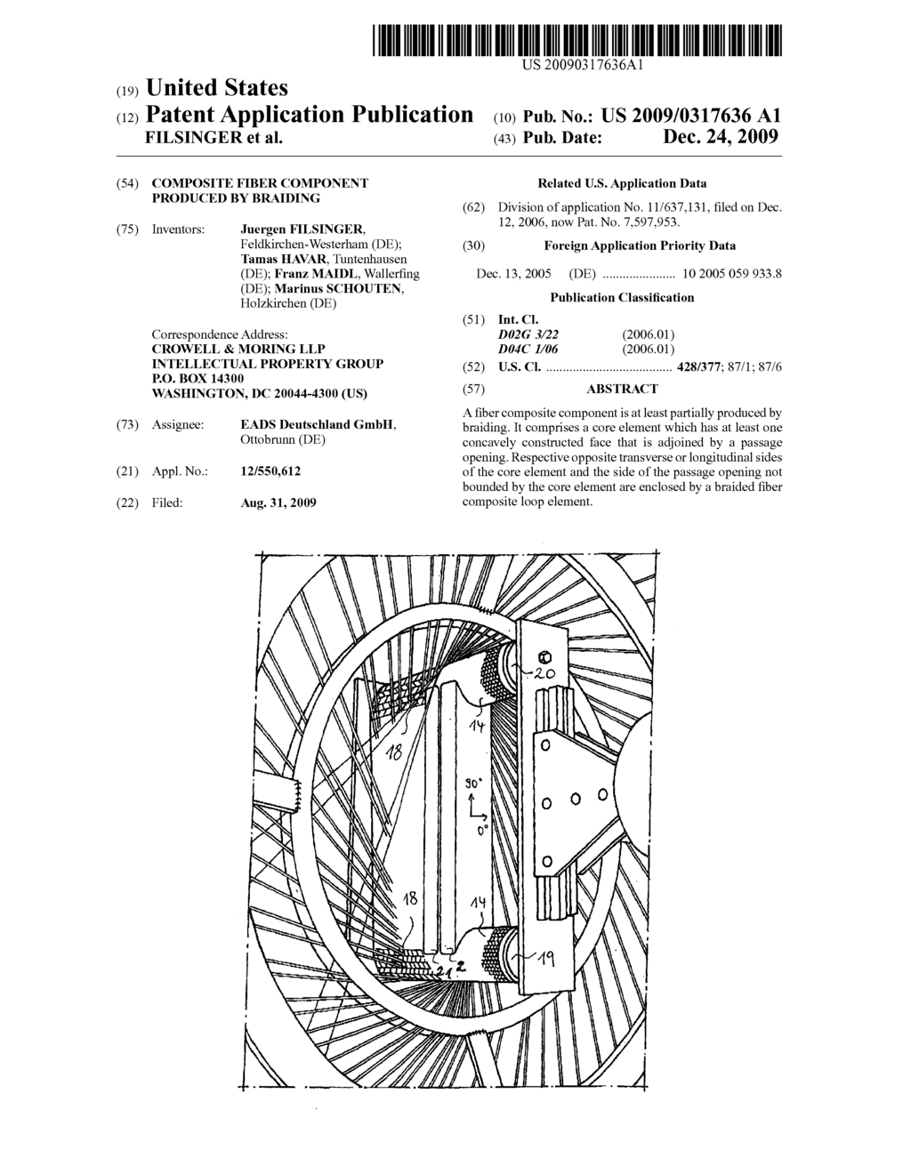 Composite Fiber Component Produced By Braiding - diagram, schematic, and image 01