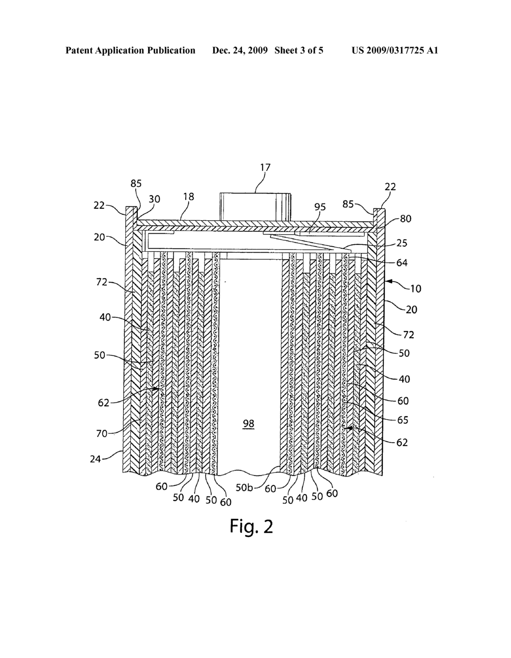 Lithium cell with cathode containing iron disulfide - diagram, schematic, and image 04