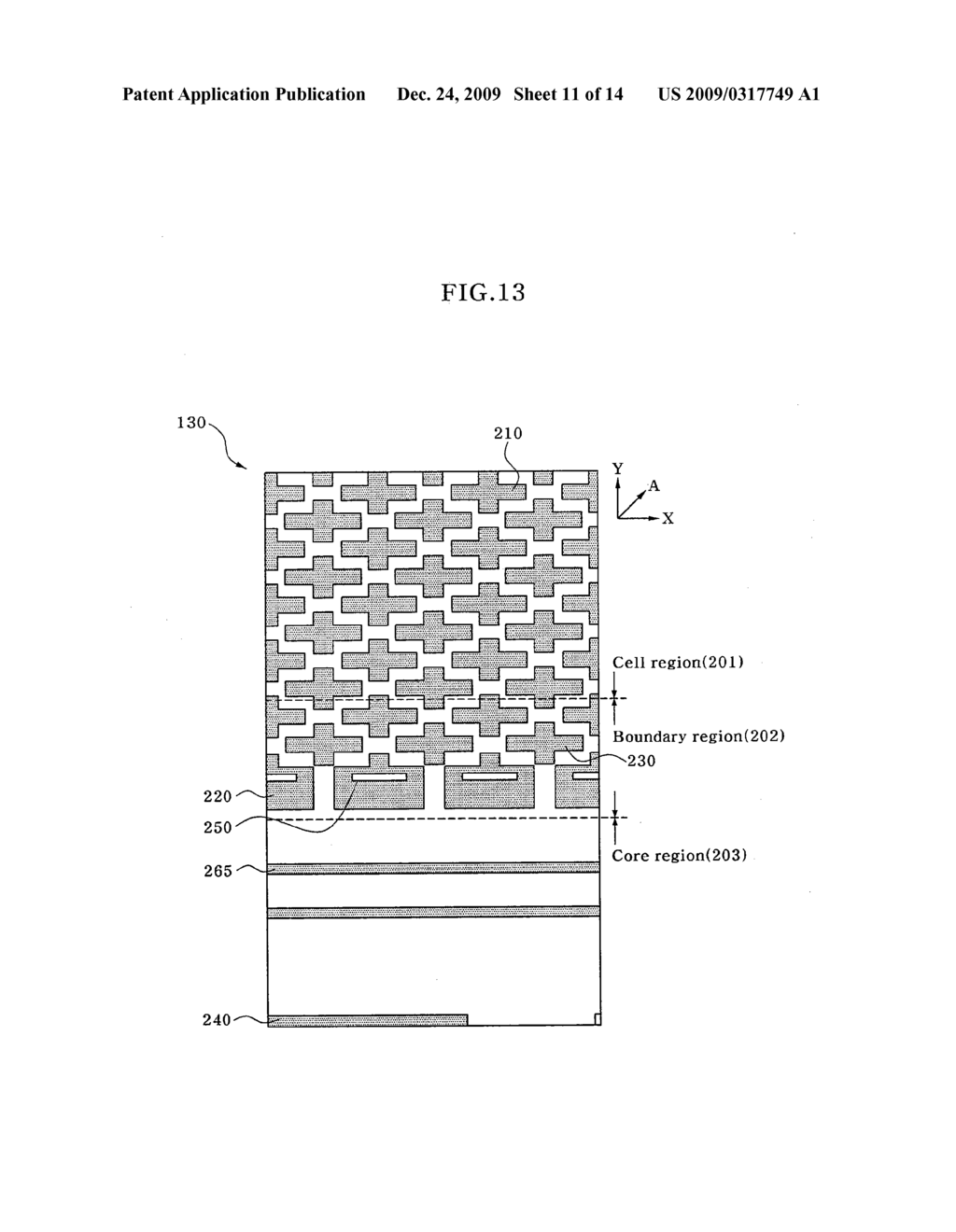 METHOD FOR FORMING PATTERNS OF SEMICONDUCTOR DEVICE BY USING MIXED ASSIST FEATURE SYSTEM - diagram, schematic, and image 12