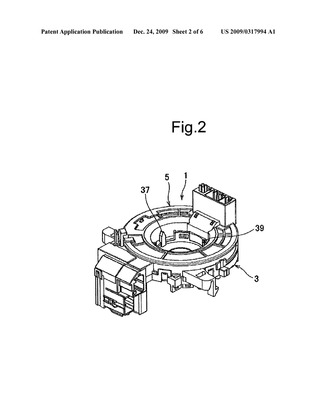 Rotary connector device - diagram, schematic, and image 03