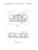 Board-to-board connector for mounting on a circuit board diagram and image