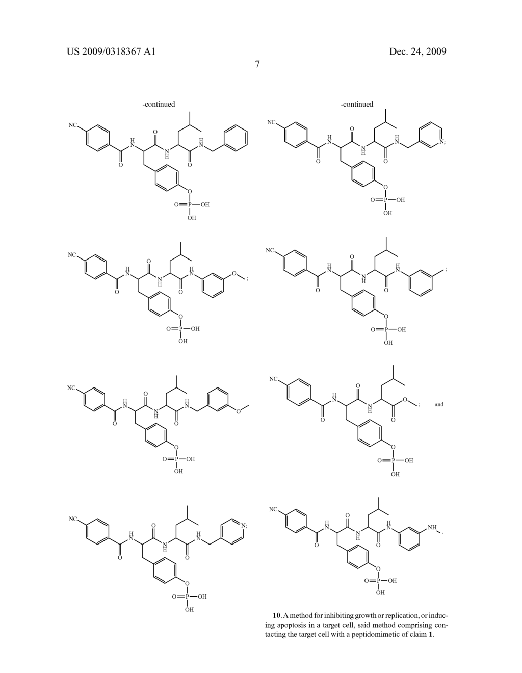 Use of SH2 STAT3/STAT1 Peptidomimetics as Anticancer Drugs - diagram, schematic, and image 11