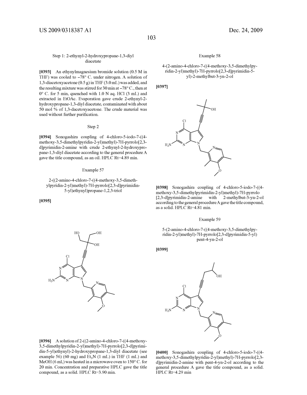 ALKYNYL PYRROLO[2,3-d]PYRIMIDINES AND RELATED ANALOGS AS HSP90-INHIBITORS - diagram, schematic, and image 109