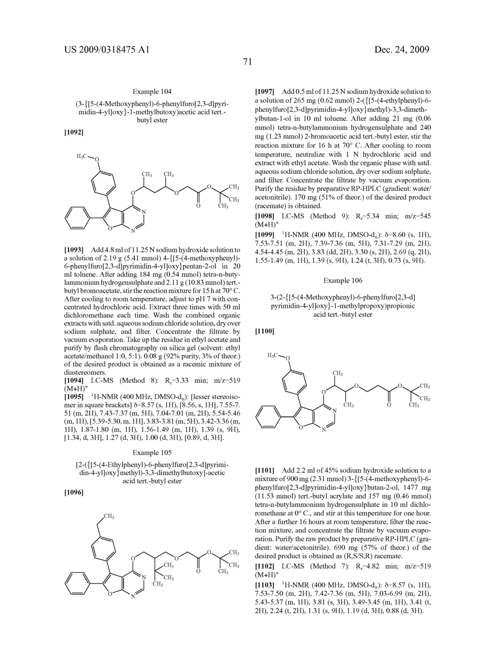 Novel, Acyclically Substituted Furopyrimidine Derivatives and Use Thereof - diagram, schematic, and image 72