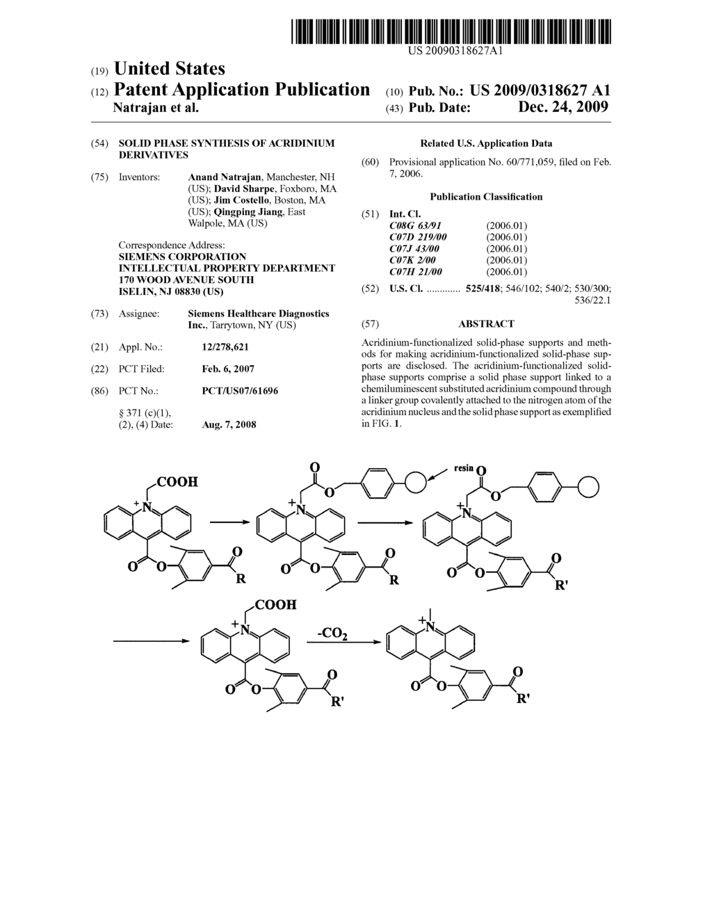 SOLID PHASE SYNTHESIS OF ACRIDINIUM DERIVATIVES - diagram, schematic, and image 01