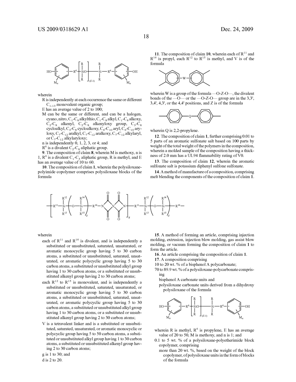 POLYSILOXANE-POLYCARBONATE COMPOSITIONS, AND RELATED METHODS AND ARTICLES - diagram, schematic, and image 20