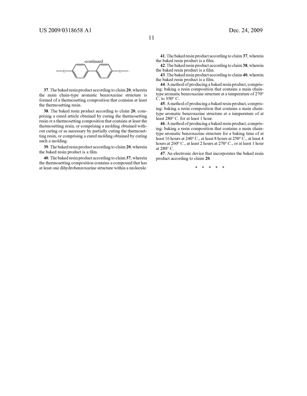 BAKED RESIN PRODUCT AND ELECTRONIC DEVICE COMPRISING SAME - diagram, schematic, and image 18