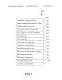 SYSTEM AND METHOD FOR PRESENTING PRIORITIZED ADVERTISING DATA DURING EXECUTION OF VIDEO TRICK PLAY COMMAND DATA diagram and image