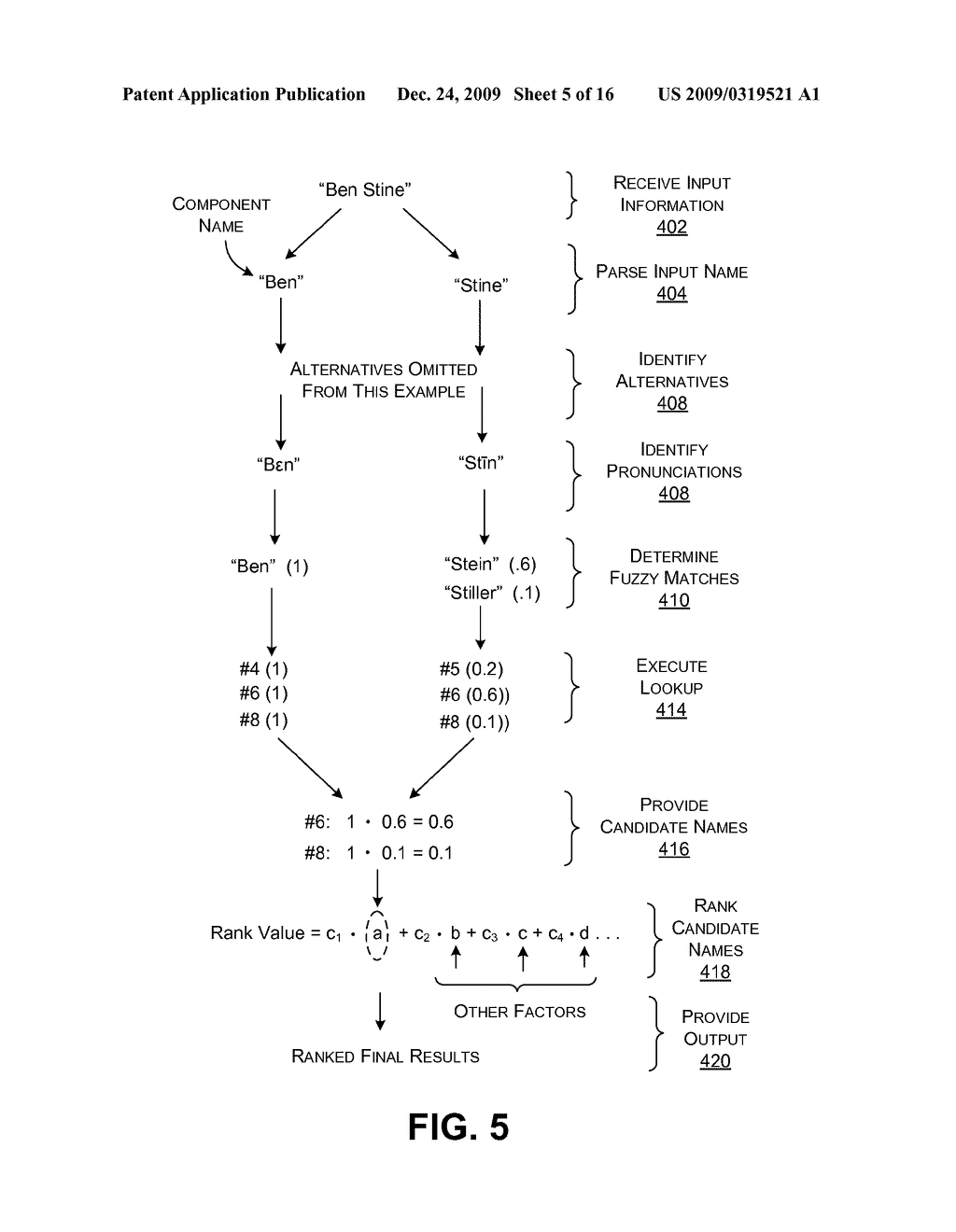 NAME SEARCH USING A RANKING FUNCTION - diagram, schematic, and image 06