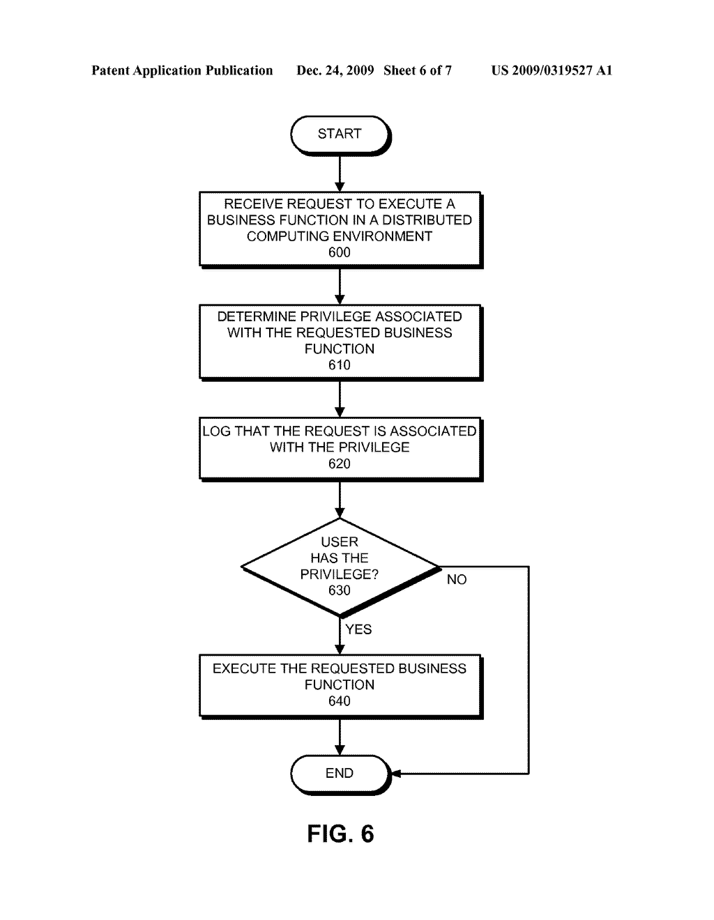 METHOD AND APPARATUS FOR LOGGING PRIVILEGE USE IN A DISTRIBUTED COMPUTING ENVIRONMENT - diagram, schematic, and image 07
