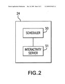 Interactivity in a digital public signage network architecture diagram and image