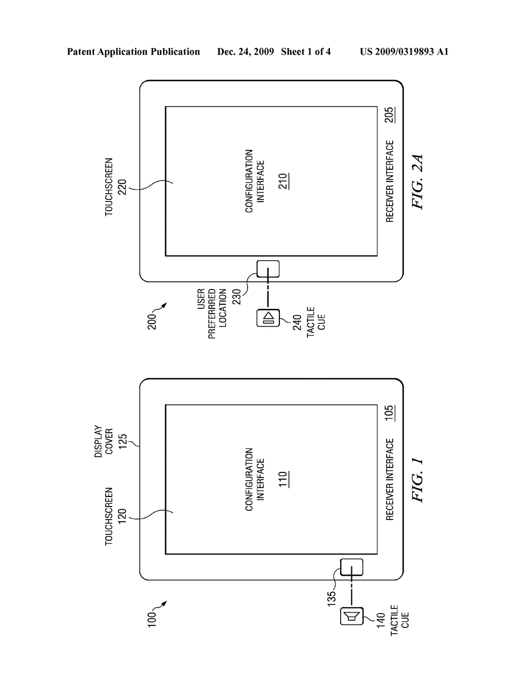 Method and Apparatus for Assigning a Tactile Cue - diagram, schematic, and image 02