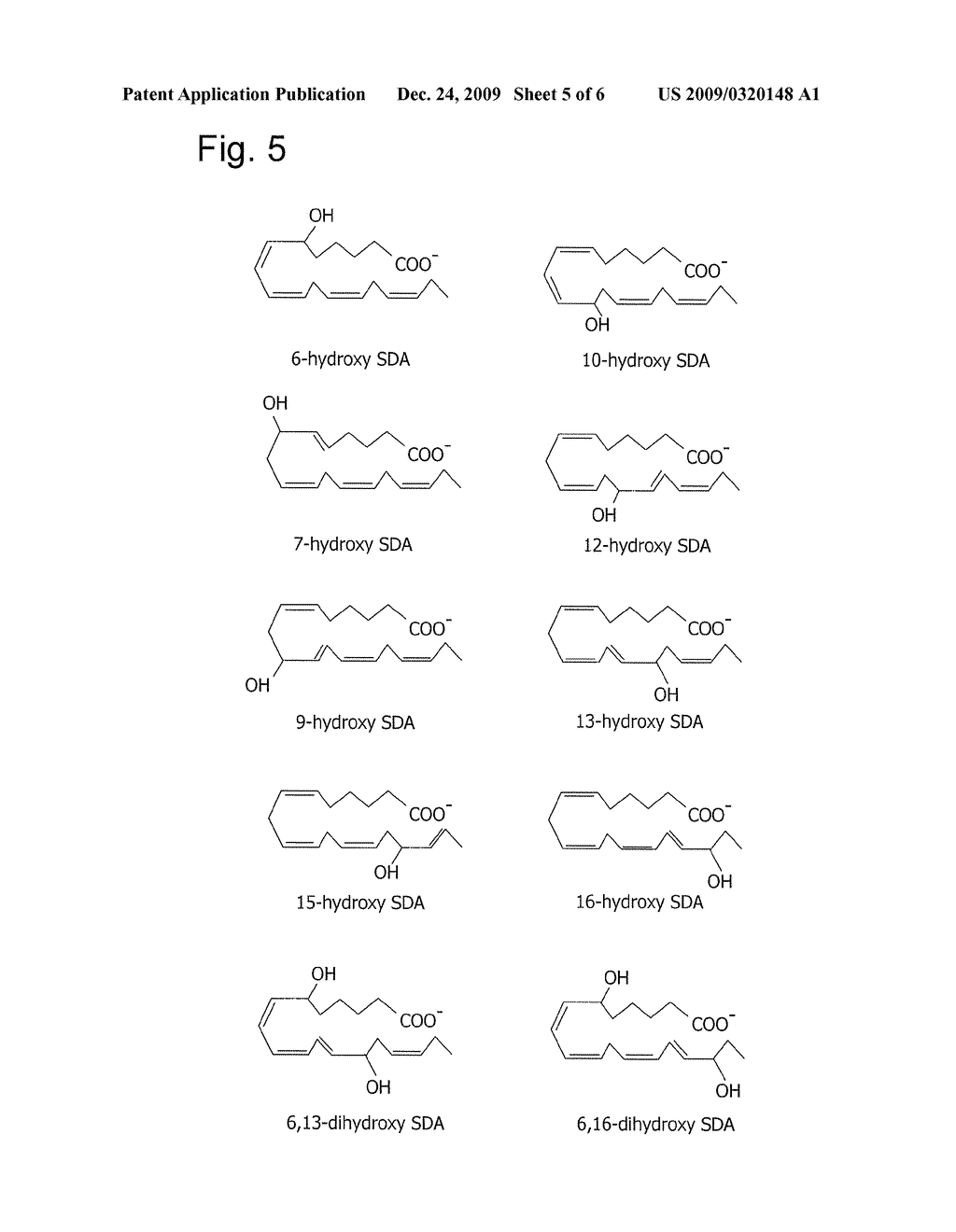 OXYLIPINS FROM STEARIDONIC ACID AND GAMMA-LINOLENIC ACID AND METHODS OF MAKING AND USING THE SAME - diagram, schematic, and image 06