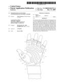 Weightlifting glove with integrated hand and wrist support diagram and image