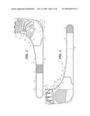 Weightlifting glove with integrated hand and wrist support diagram and image