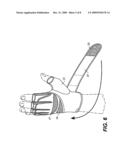 Weightlifting glove with integrated hand and wrist support diagram and image