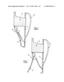 HINGING DEVICE FOR TWO TUBES CONSTITUTING A SEAT AND FOR PROTECTING THE HINGING ZONE THEROF diagram and image