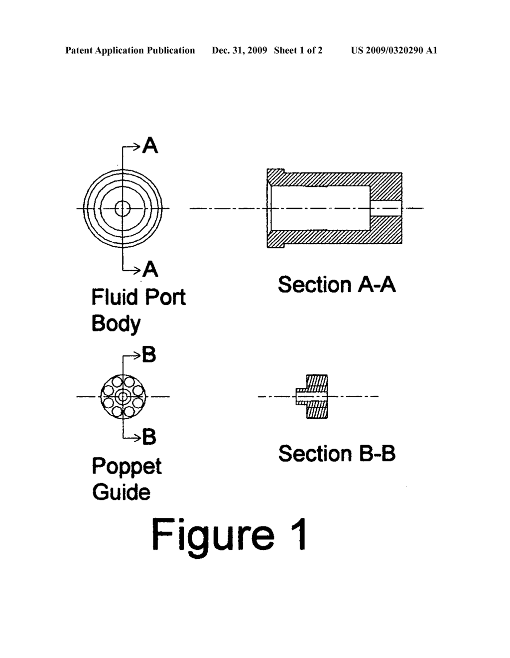 Fluid ports used in bladder type hydraulic accumulators - diagram, schematic, and image 02