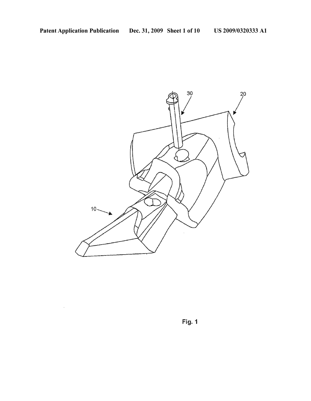 TOOTH AND ADAPTOR FOR DREDGING MACHINE - diagram, schematic, and image 02