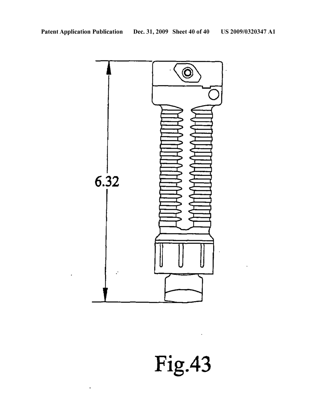 Vertical fore grip with bipod - diagram, schematic, and image 41