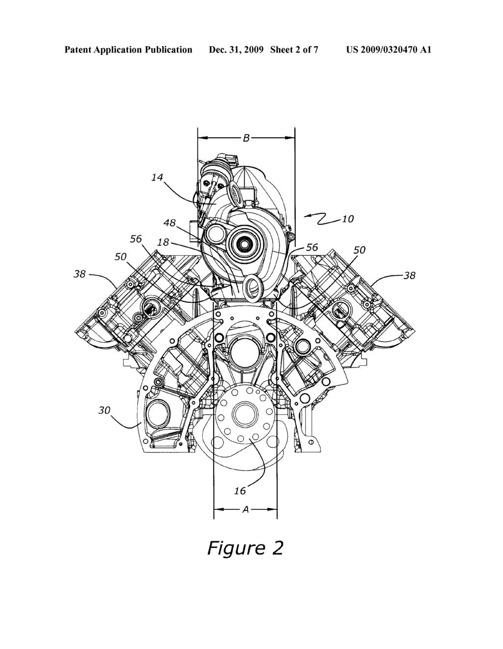 Pedestal Mounted Turbocharger System for Internal Combustion Engine - diagram, schematic, and image 03
