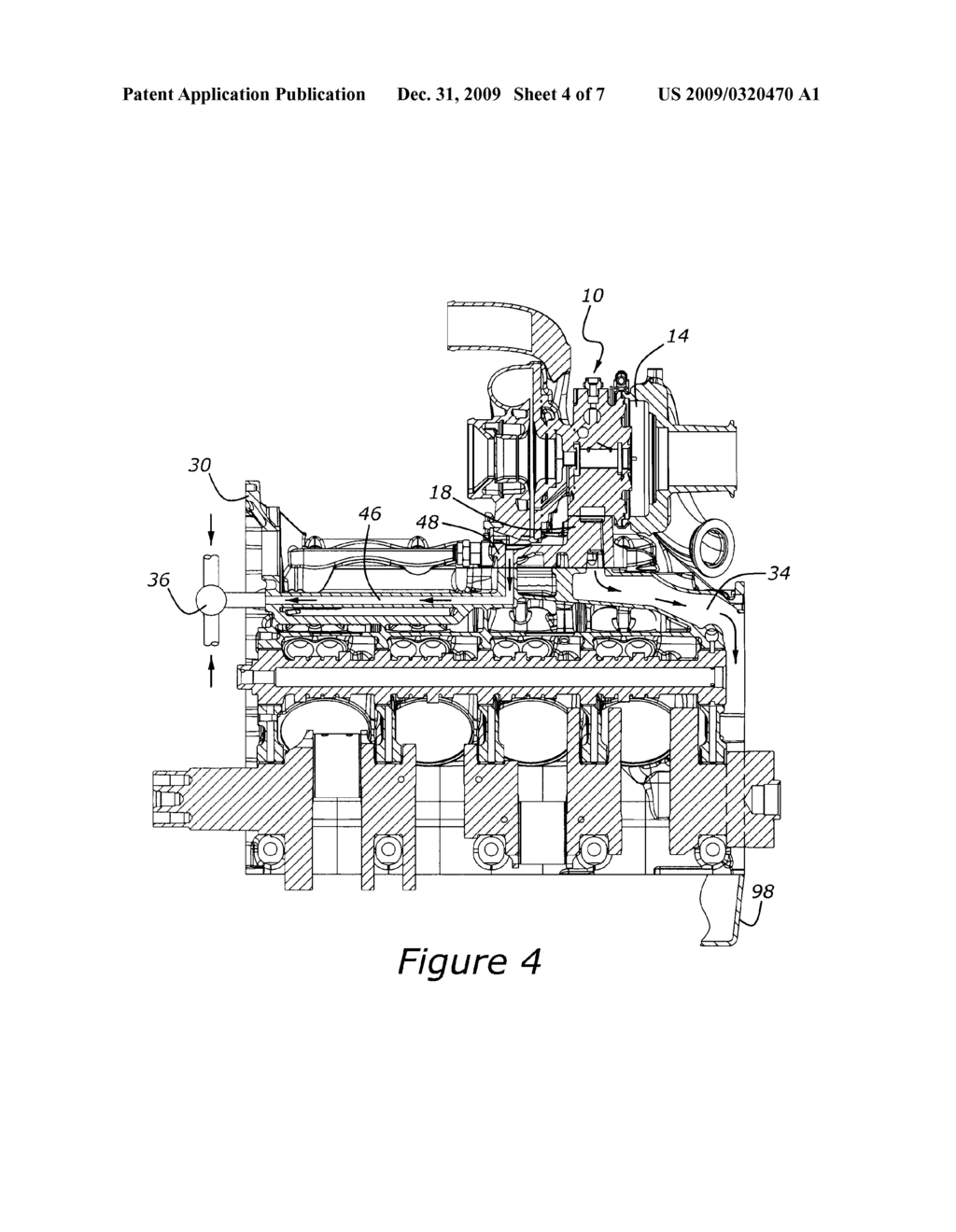 Pedestal Mounted Turbocharger System for Internal Combustion Engine - diagram, schematic, and image 05