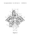 Cylinder Block Mounted Pedestal and Turbocharger System for Internal Combustion Engine diagram and image