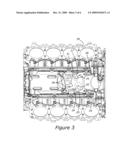 Cylinder Block Mounted Pedestal and Turbocharger System for Internal Combustion Engine diagram and image