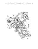 Cylinder Block Mounted Pedestal and Turbocharger System for Internal Combustion Engine diagram and image