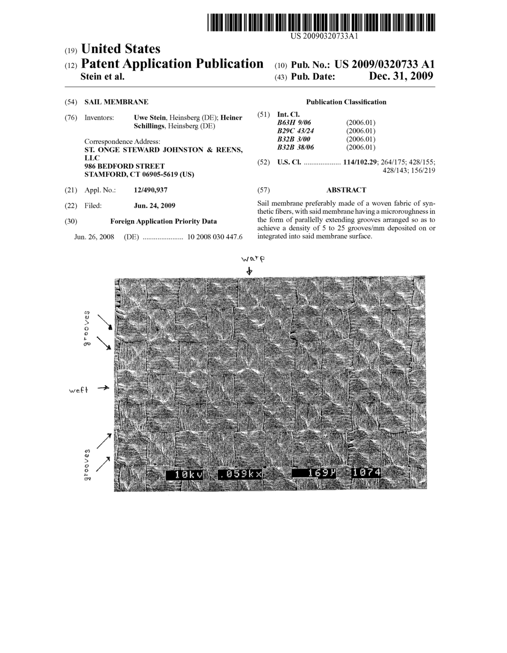 Sail membrane - diagram, schematic, and image 01