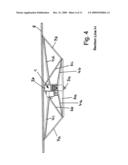 Mounting frame for supporting sheet-type solar panels diagram and image