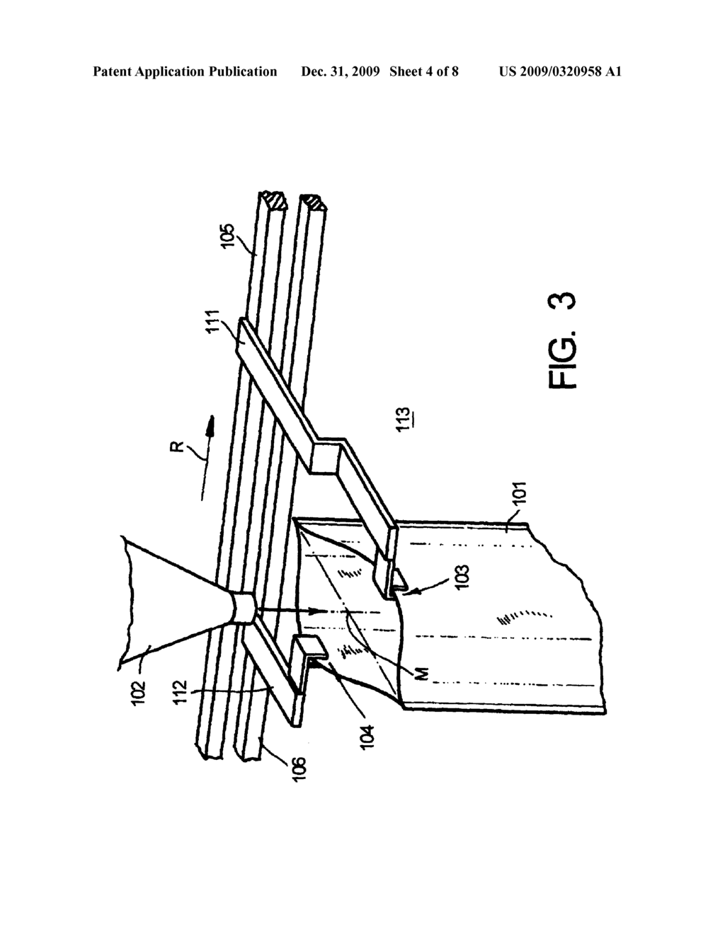 APPARATUS FOR THE FILLING OF BAGS HAVING AT LEAST ONE OPENING THEREIN AND HAVING SPACE TO PERMIT DECREASED ACCUMULATION OF FILLING MATERIALS - diagram, schematic, and image 05
