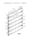 RETRACTABLE SHADE WITH COLLAPSIBLE VANES diagram and image