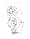 APPARATUS AND METHOD FOR BEARING A TOOL AGAINST A WORKPIECE diagram and image