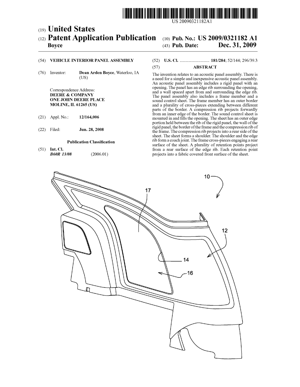VEHICLE INTERIOR PANEL ASSEMBLY - diagram, schematic, and image 01