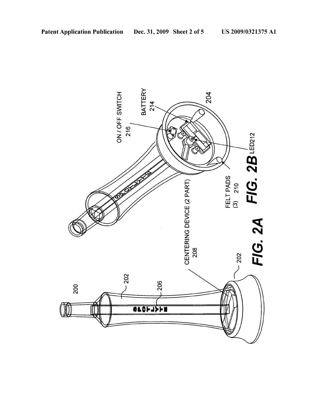 Apparatus for illuminating brand in a bottle and method for the same - diagram, schematic, and image 03