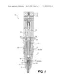 Piston having channel extending through piston head diagram and image