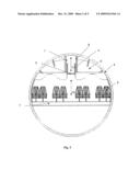 Vertically Movable Passageway for Rest Rooms in Ceiling Region diagram and image