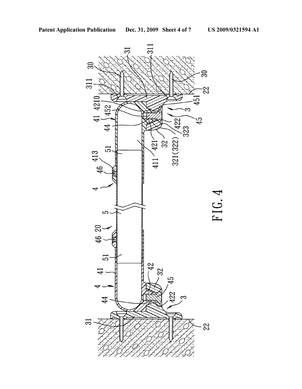 Shower curtain mounting device - diagram, schematic, and image 05