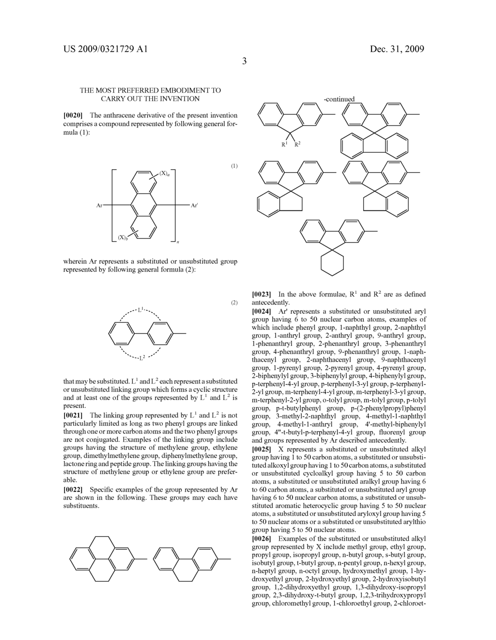 Anthracene Derivatives and Organic Electroluminescent Devices Made by Using the Same - diagram, schematic, and image 04