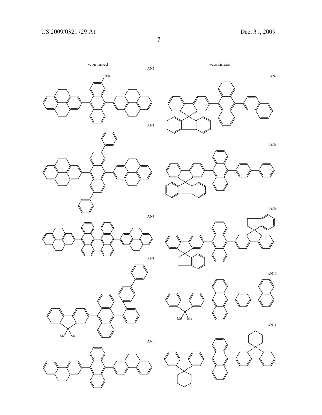 Anthracene Derivatives and Organic Electroluminescent Devices Made by Using the Same - diagram, schematic, and image 08