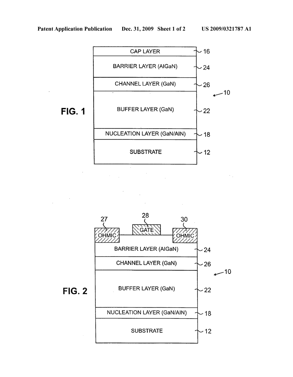 High voltage GaN-based heterojunction transistor structure and method of forming same - diagram, schematic, and image 02