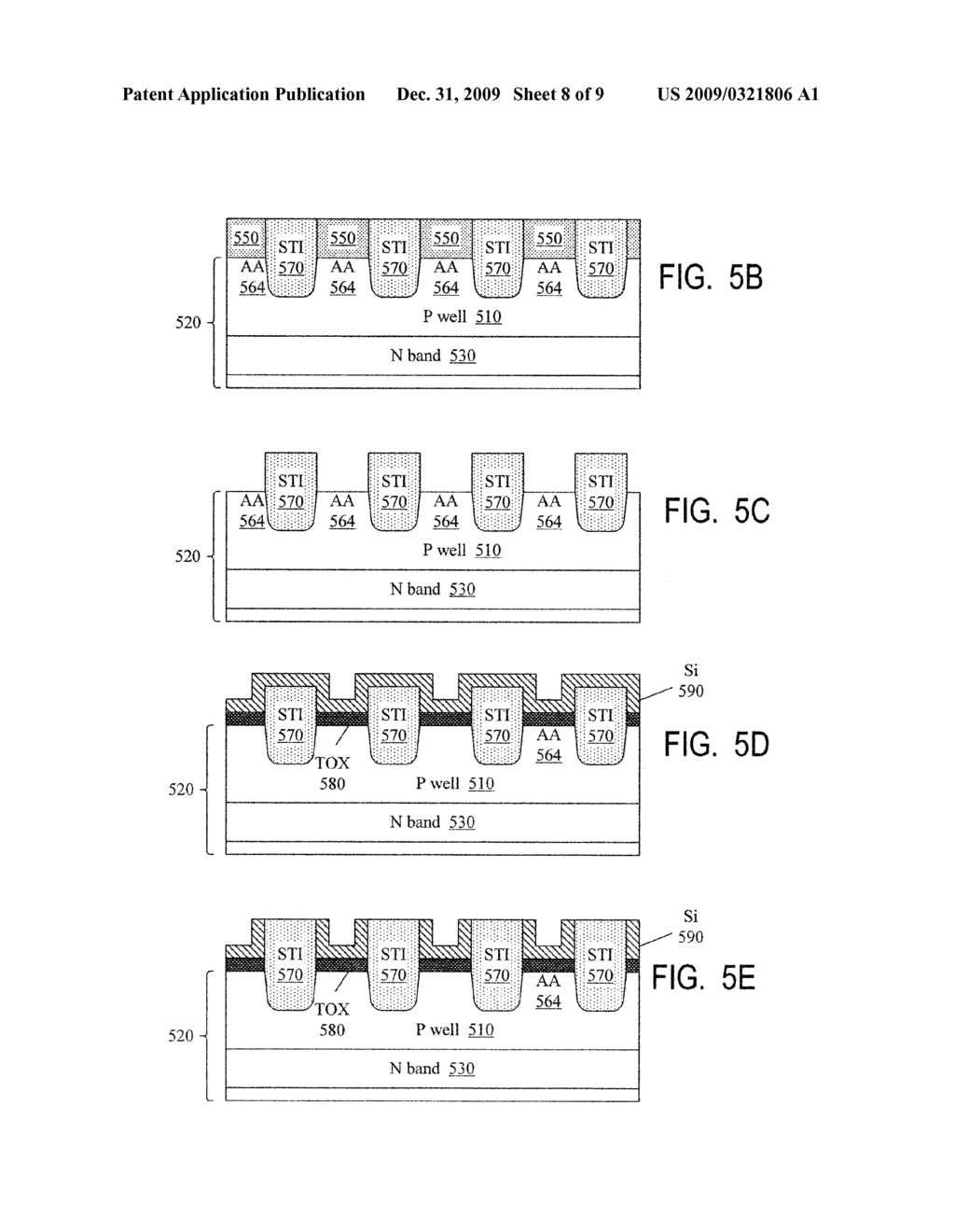 NONVOLATILE MEMORY WITH FLOATING GATES WITH UPWARD PROTRUSIONS - diagram, schematic, and image 09